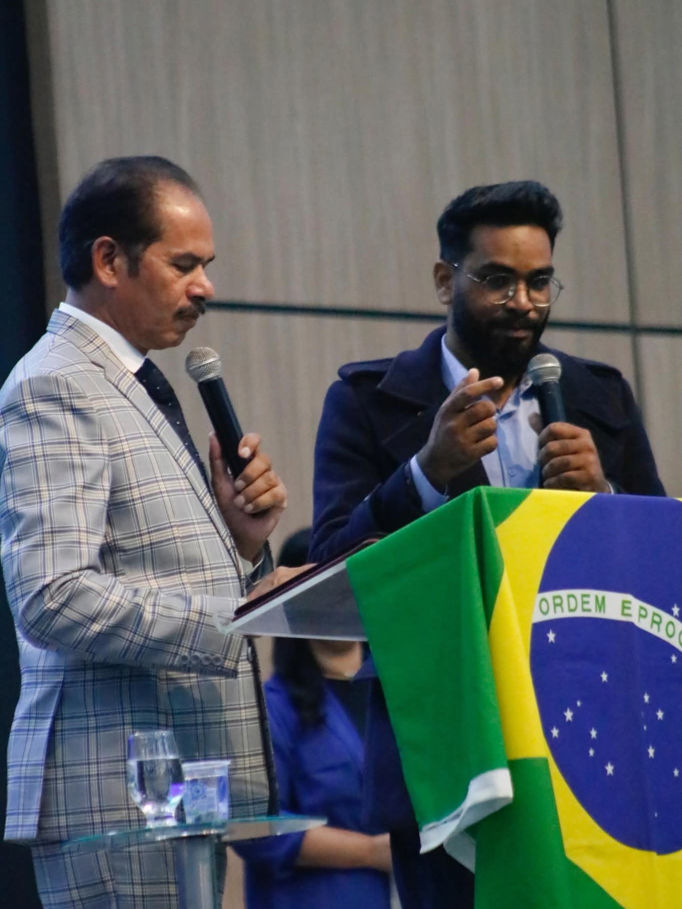Pastor Munawar Peter during international ministry outreach